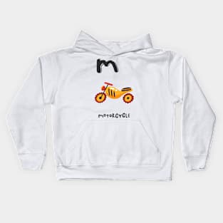 M is Motorcycle Kids Hoodie